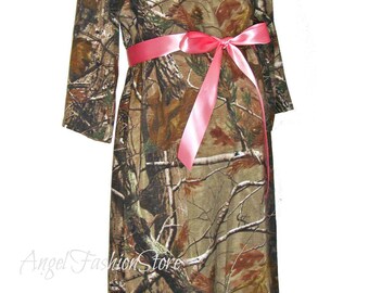 Pink Camo Maternity Dresses